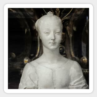 White Lady Marble Sculture Statue Sticker